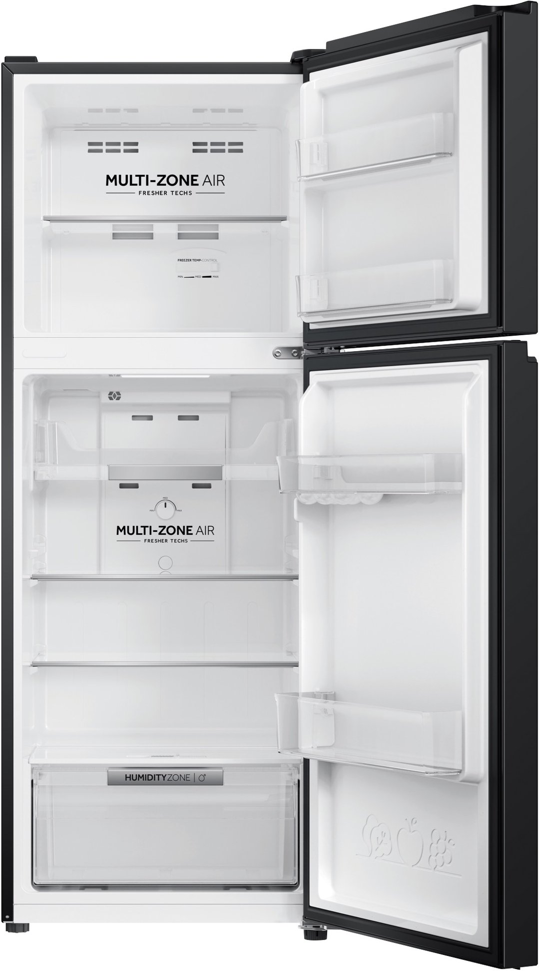 Haier 208L 300 Series Refrigerator Black Top Freezer HRF210TG