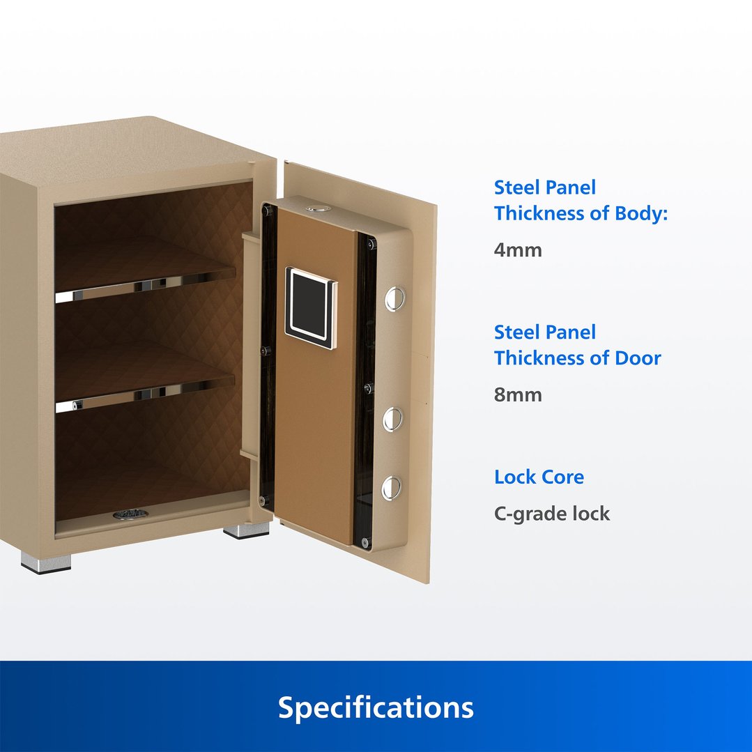 Philips Smart Safe with Telescopic Handle - 50 KG (Gold) SBX202-5C0-GOLD