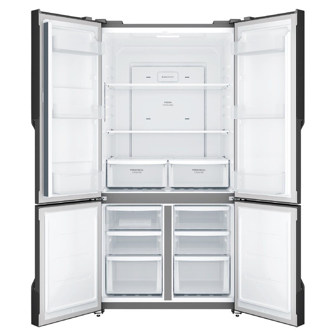 Westinghouse 564L Quad Door Fridge - Matte Charcoal Black WQE5600BB