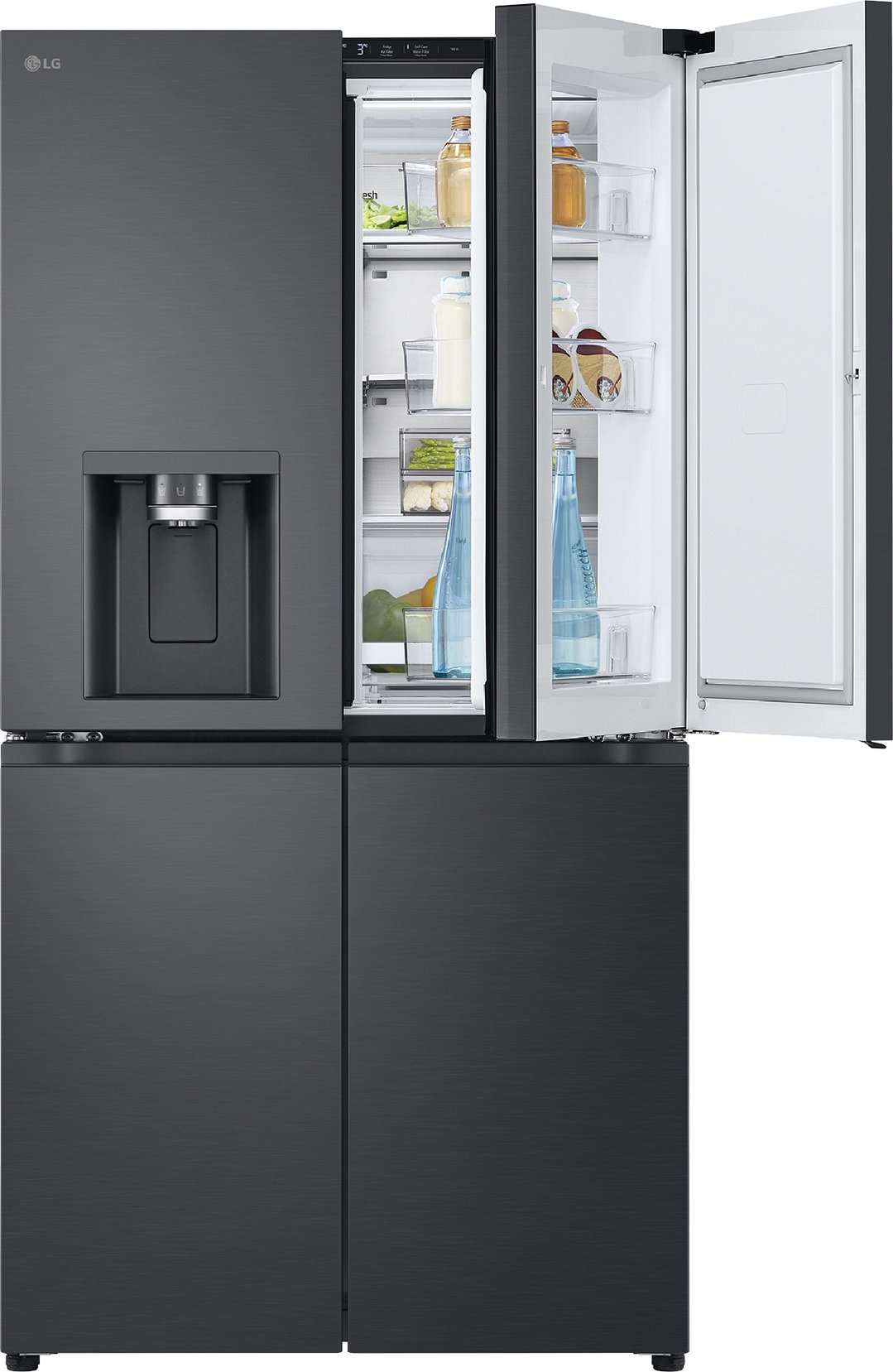 LG 638L French Door Fridge in Matte Black Finish GF-D700MBLC