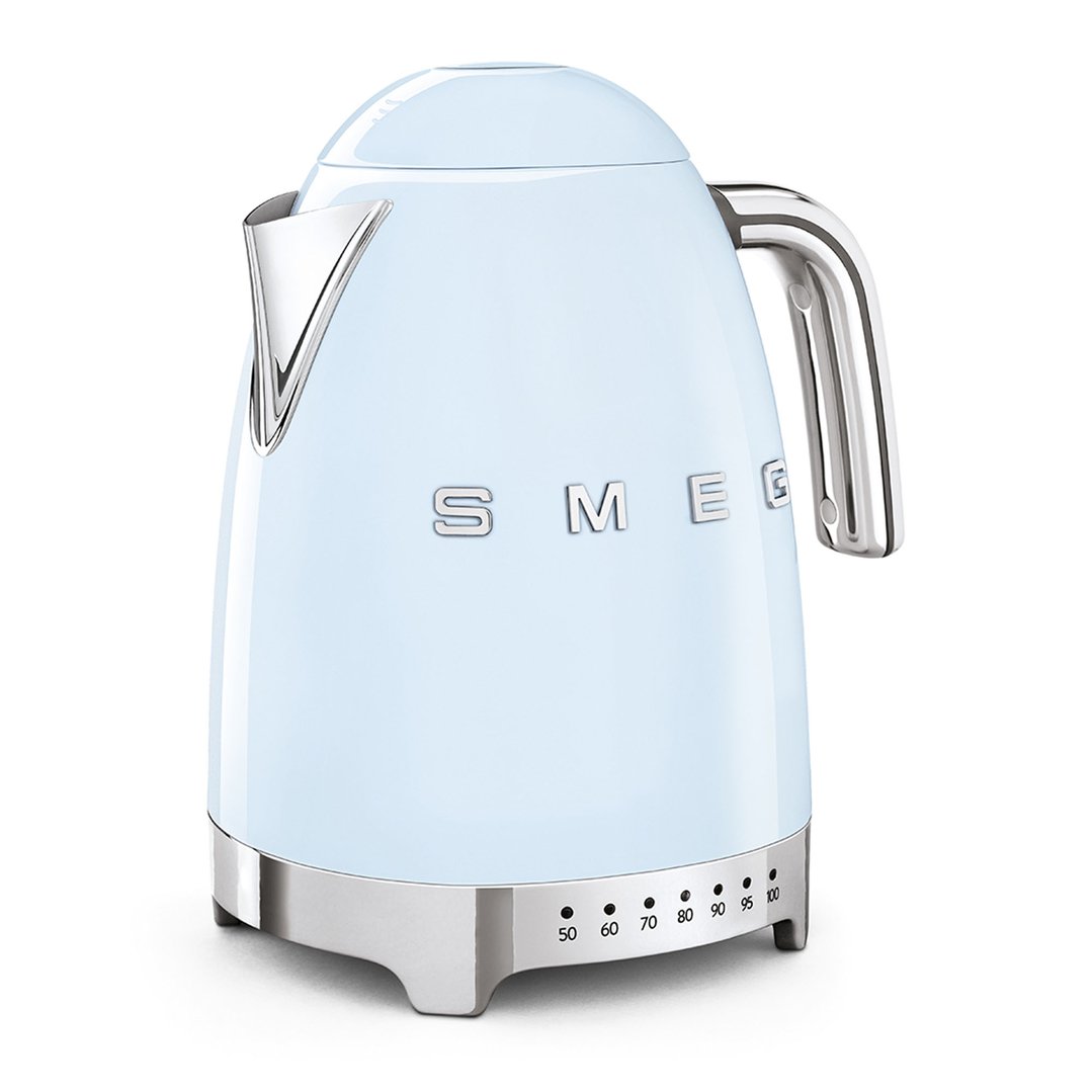 Smeg Retro Style Aesthetic Electric Kettle Pastel Blue KLF04PBAU