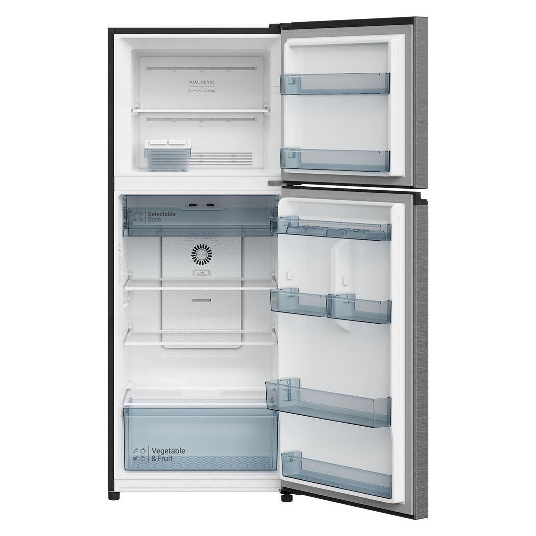 Hitachi 374L Inox Top Mount Fridge HRTN6408SXAU - Bing Lee