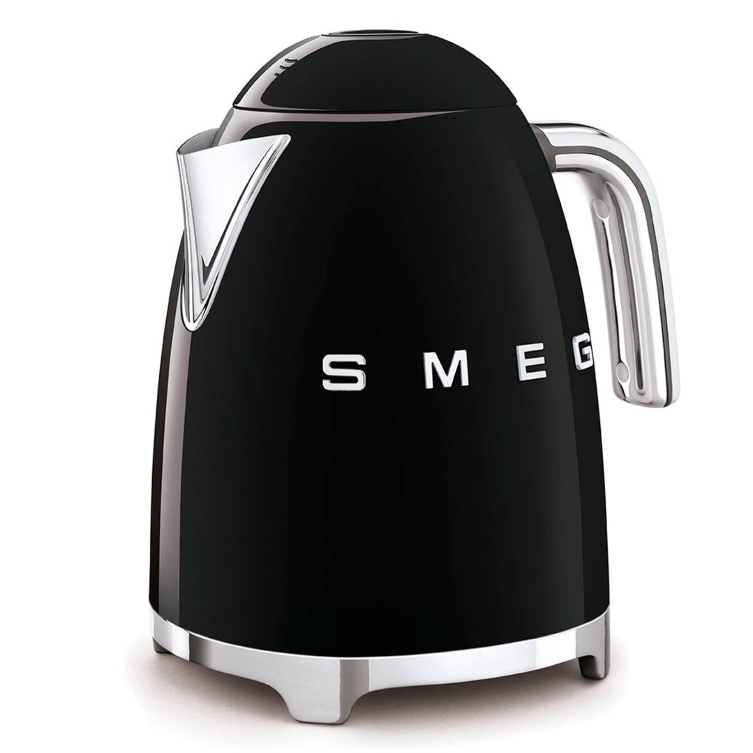 Smeg 50's Retro Style Aesthetic Electric Kettle Black KLF03BLAU