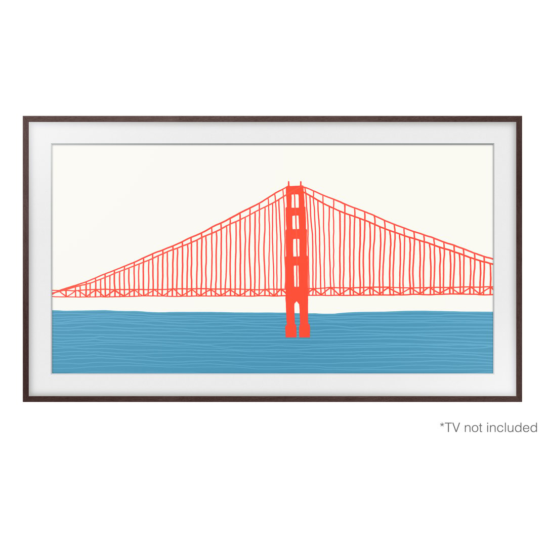 Samsung 55" Brown Customisable Modern Frame VG-SCFA55BWBRU