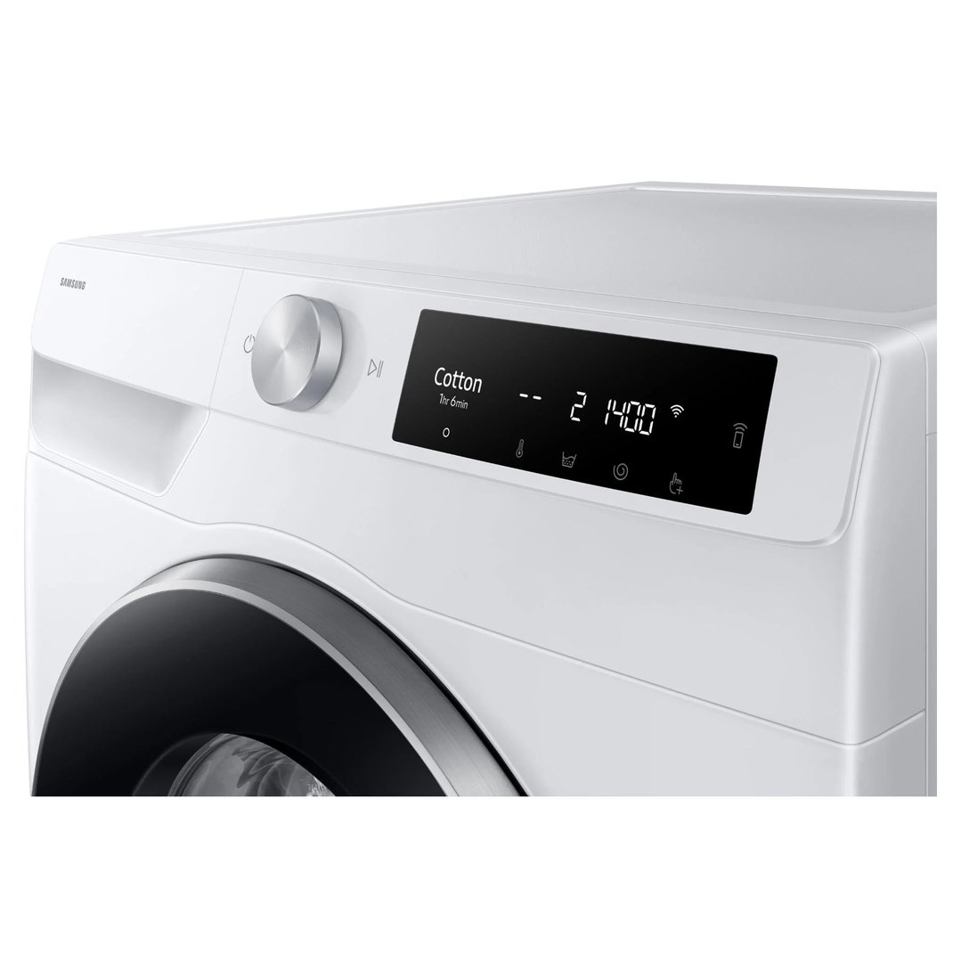 Samsung 9kg Smart Super Speed Front Load Washer - White WW90DG6U3ALE