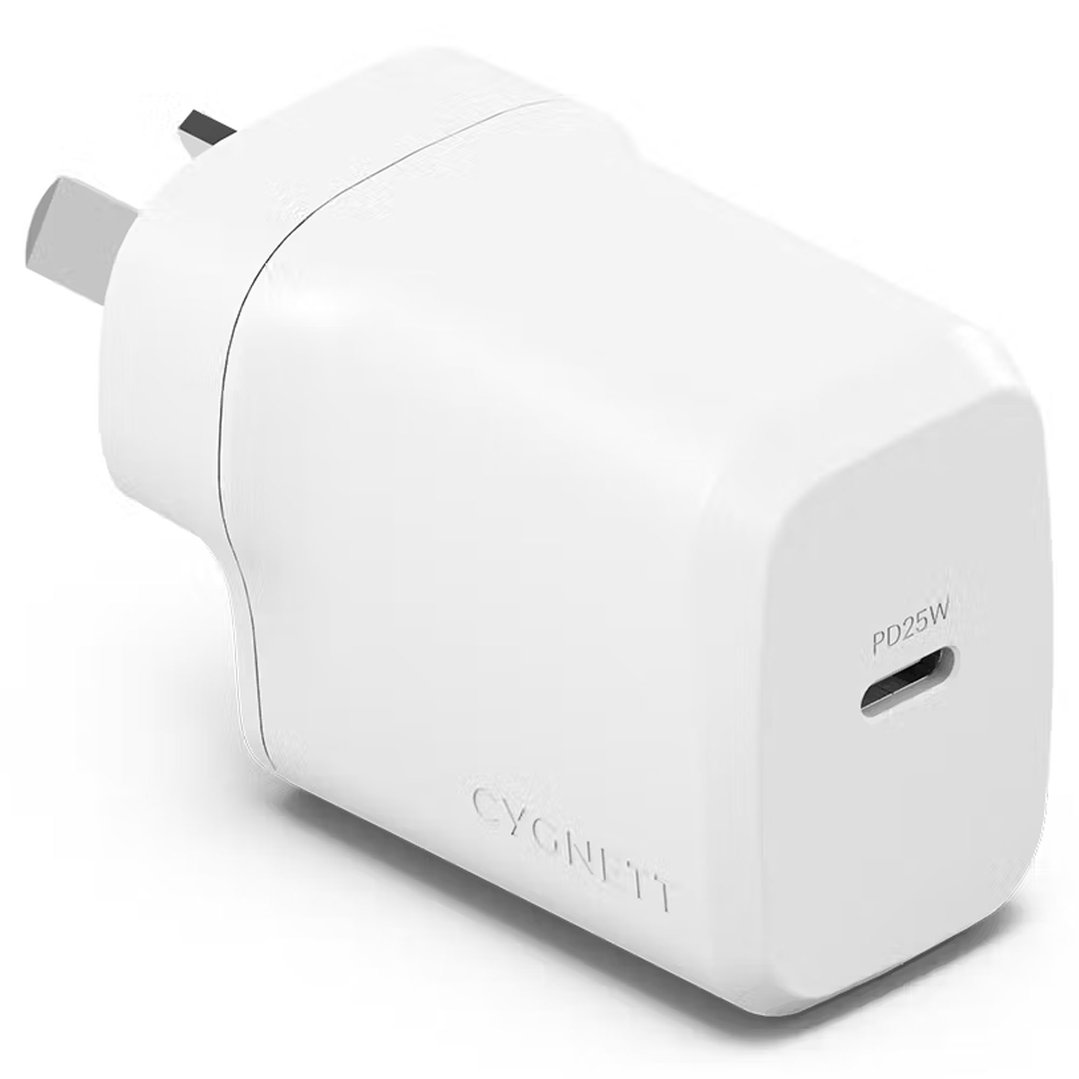 Cygnett PowerPlus USB-C Wall Charger 25W - White CY4734PDWCH