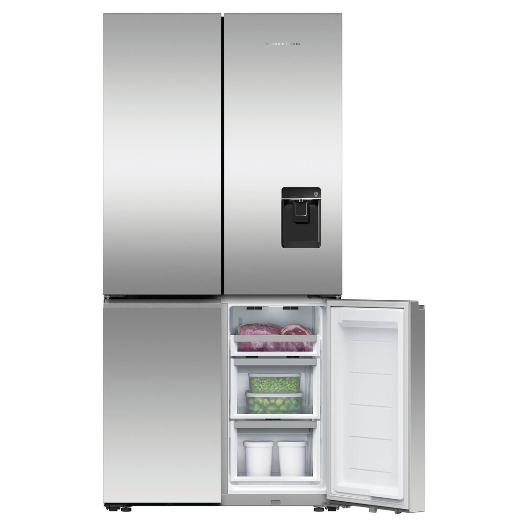 Fisher & Paykel 690L Series 7 Quad Door Refrigerator Freezer, Ice & Water RF730QNUVX1