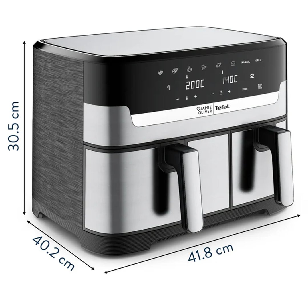 Tefal Jamie Oliver by Tefal Dual Air Fryer EY905J