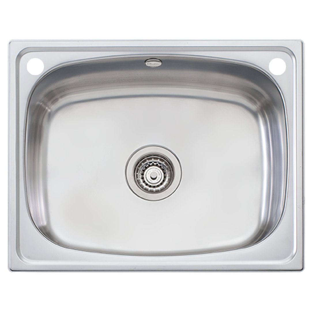 Oliveri Laundry 45L Tub With Rinse Bypass and Overflow TI45S/OF