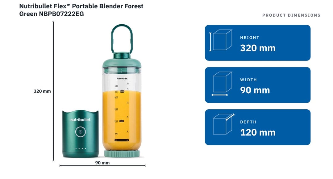 Nutribullet Flex™ Portable Blender Forest Green NBPB07222EG