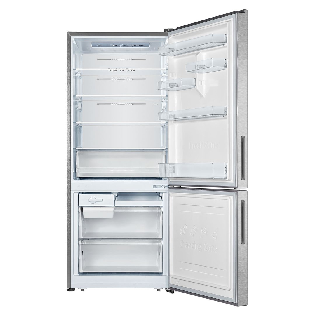 Hisense 417L Bottom Mount Fridge Silver HRBM418S
