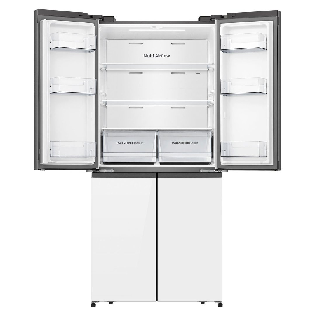 Hisense 483L French Door Fridge, White Glass HRCD483G