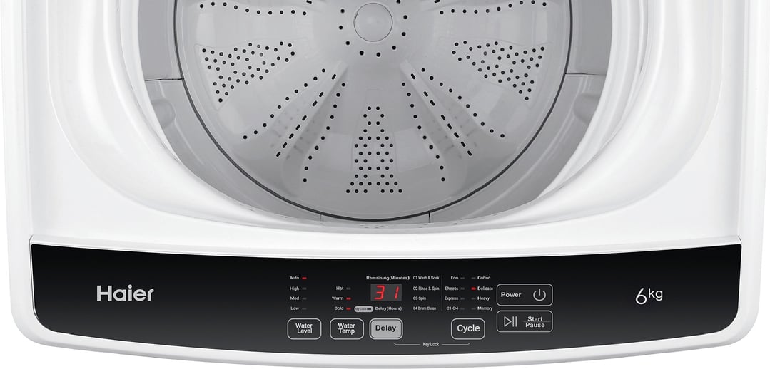 Haier Top Loader Washing Machine, 6kg HWT60AA1