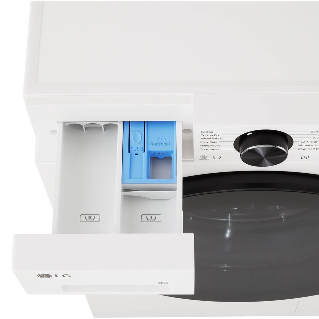 LG 8kg Series 3 Slim Front Load Washer White WX3-1208W