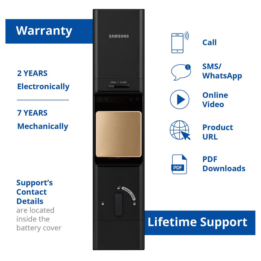 Samsung Smart Wi-Fi Fingerprint Mortise Door Lock SHP-R80
