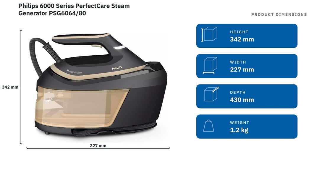 Philips 6000 Series PerfectCare Steam Generator PSG6064/80
