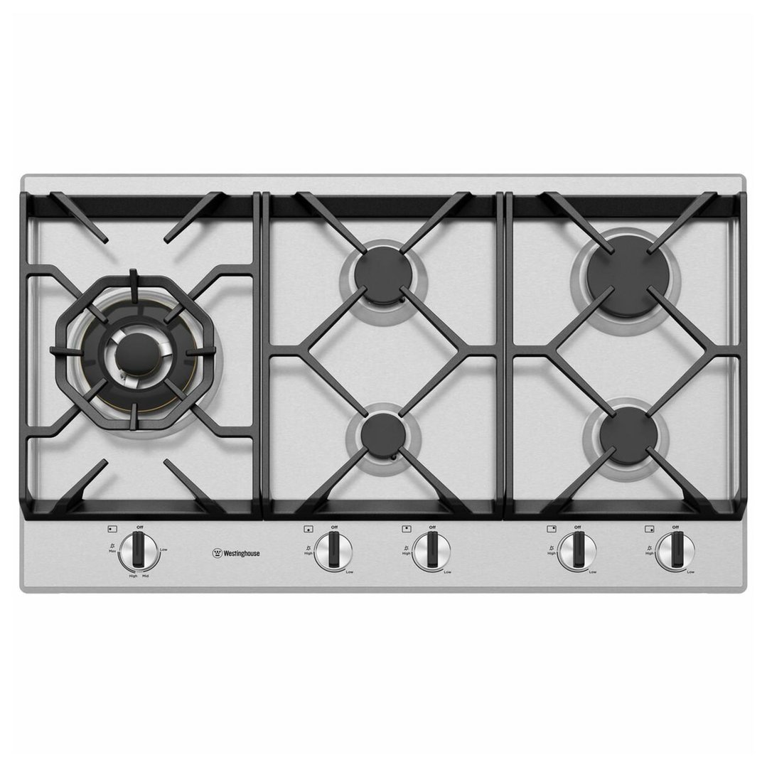 Westinghouse 90cm 5 Burner Gas Cooktop WHG958SC Buy Online with