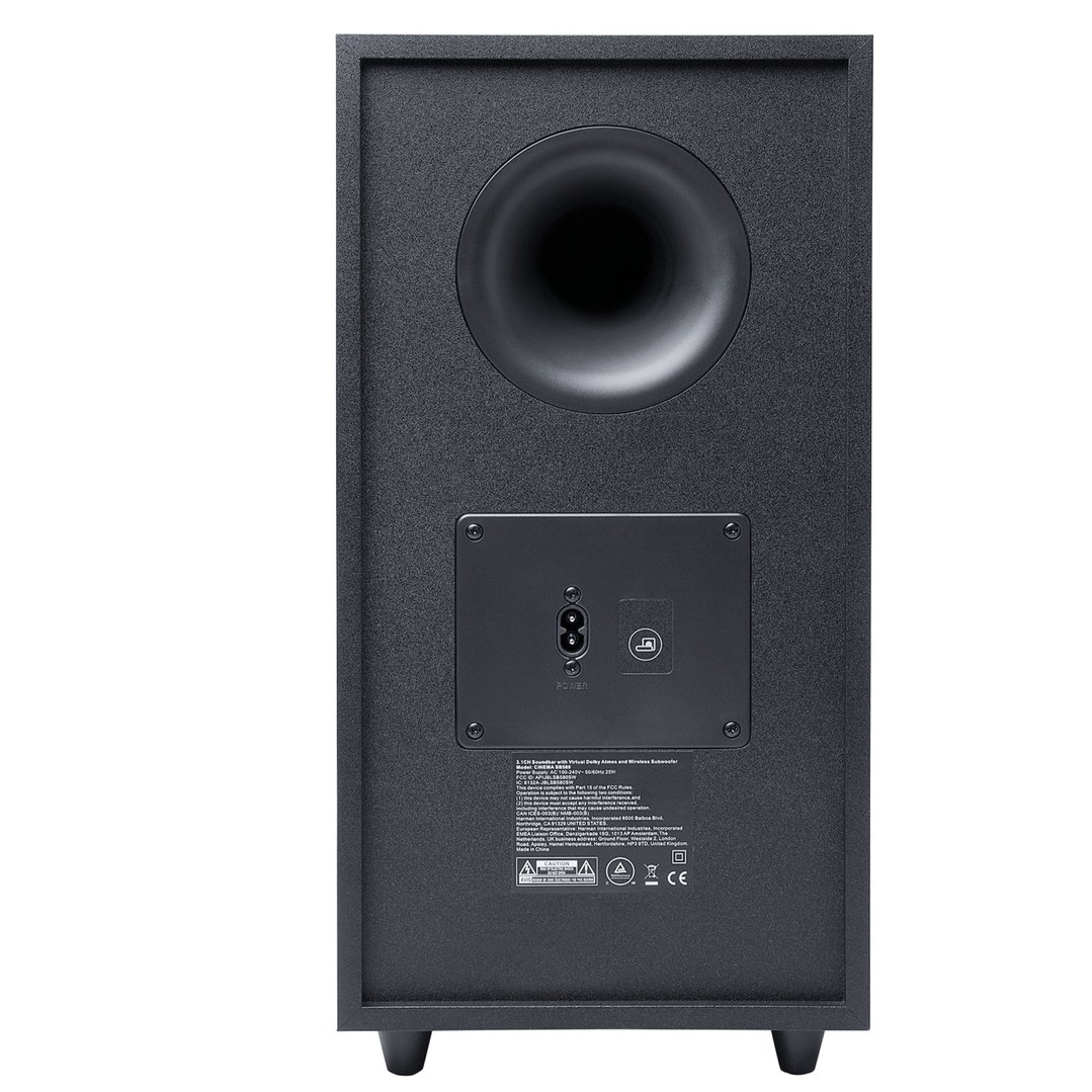 JBL Cinema SB580 3.1 Channel Soundbar with Virtual Dolby Atmos and Wireless Subwoofer JBLSB580BLKAS2