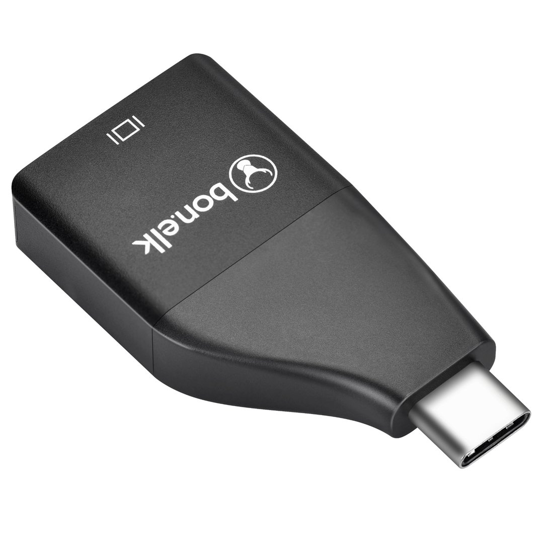 Bonelk USB-C to 4K HDMI Adapter Black. ELK-80063-R