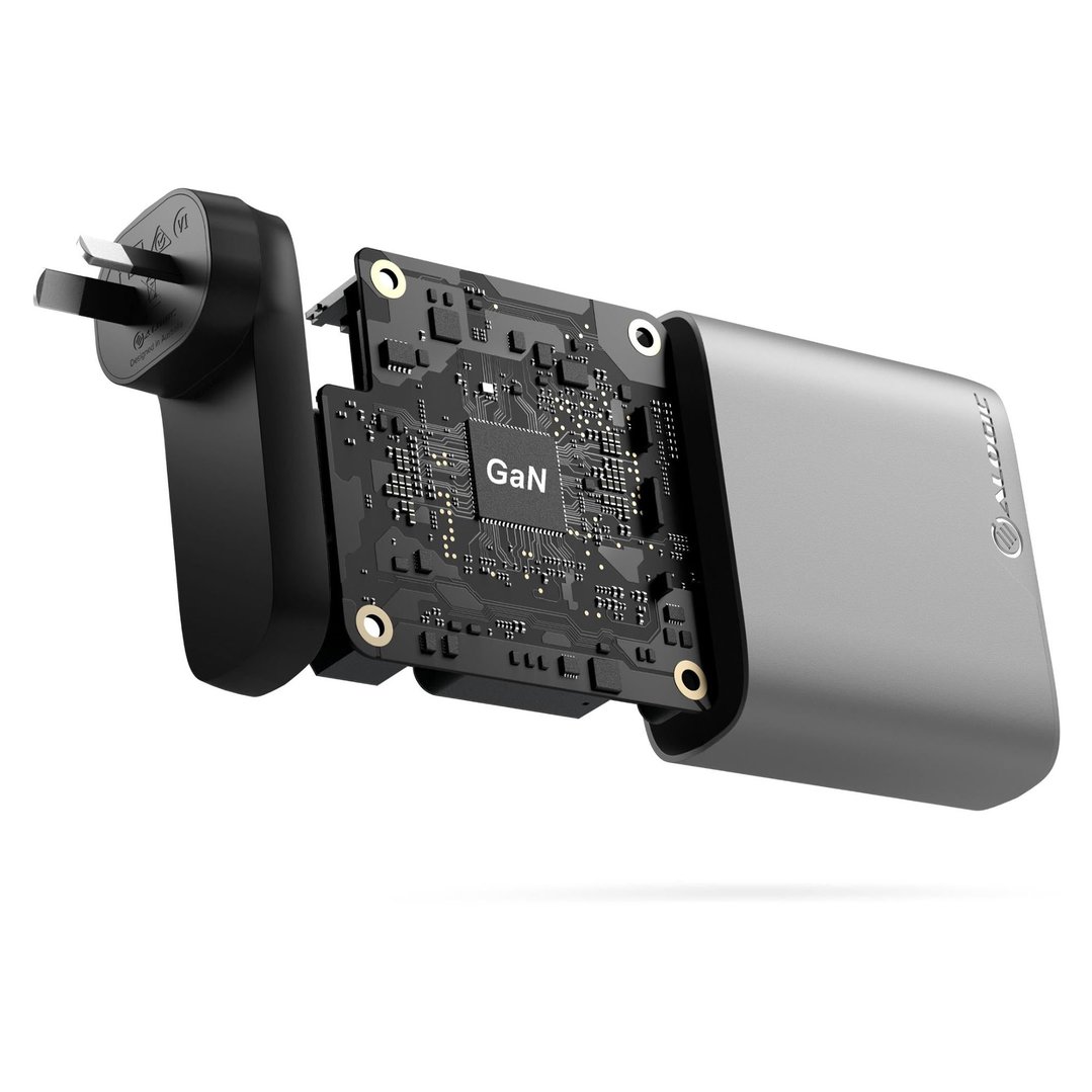 Alogic Rapid Power 4 Port 100W GaN Wall Charger - Grey WCG4X100SGR-ANZ