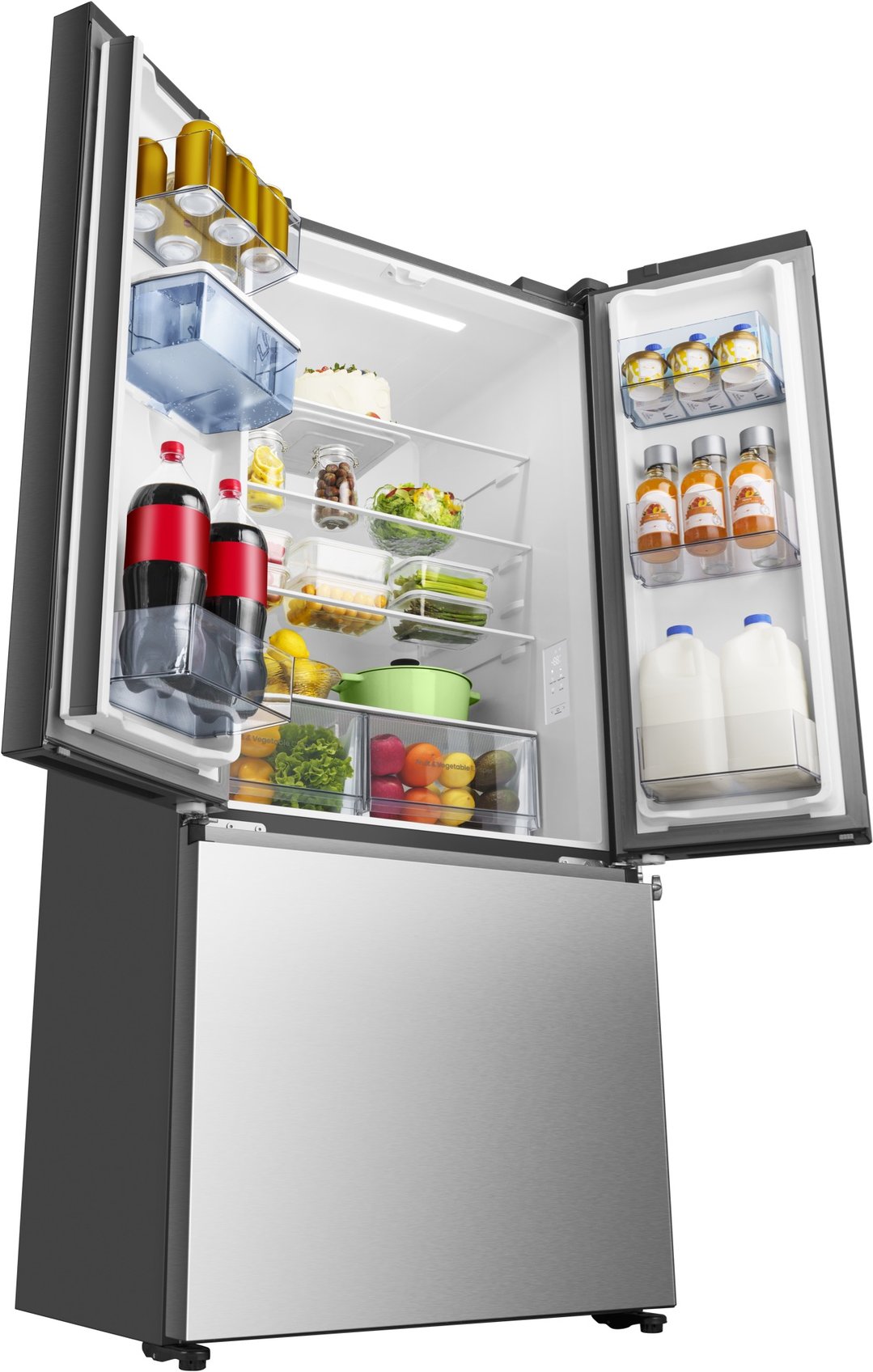 Hisense 544L PureFlex French Door Fridge - Silver HRFD537SW