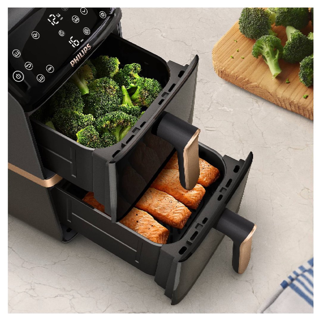 Philips Airfryer 4000 Series Stacked Dual Basket NA462/70