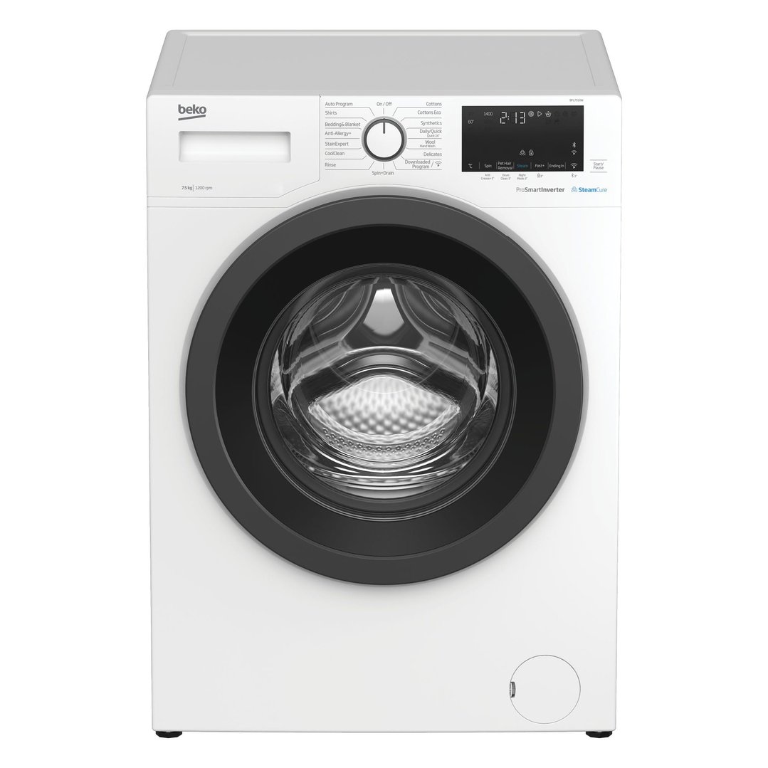 Beko 7.5kg Front Load Washing Machine with SteamCure BFL7510W Buy