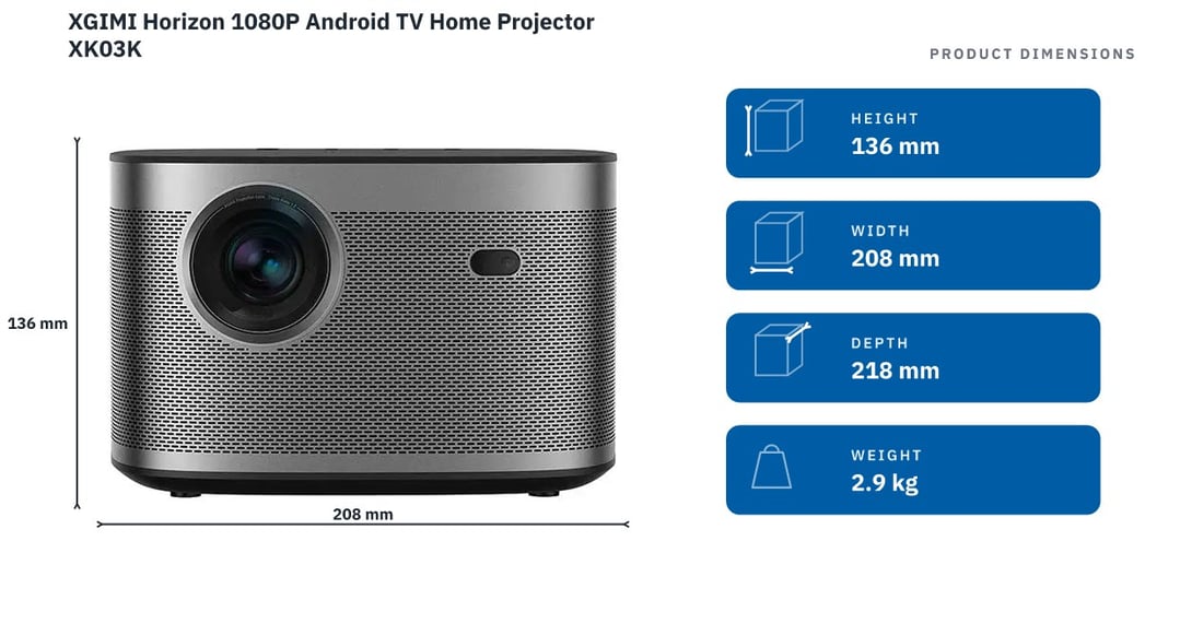 XGIMI Horizon 1080P Android TV Home Projector XK03K