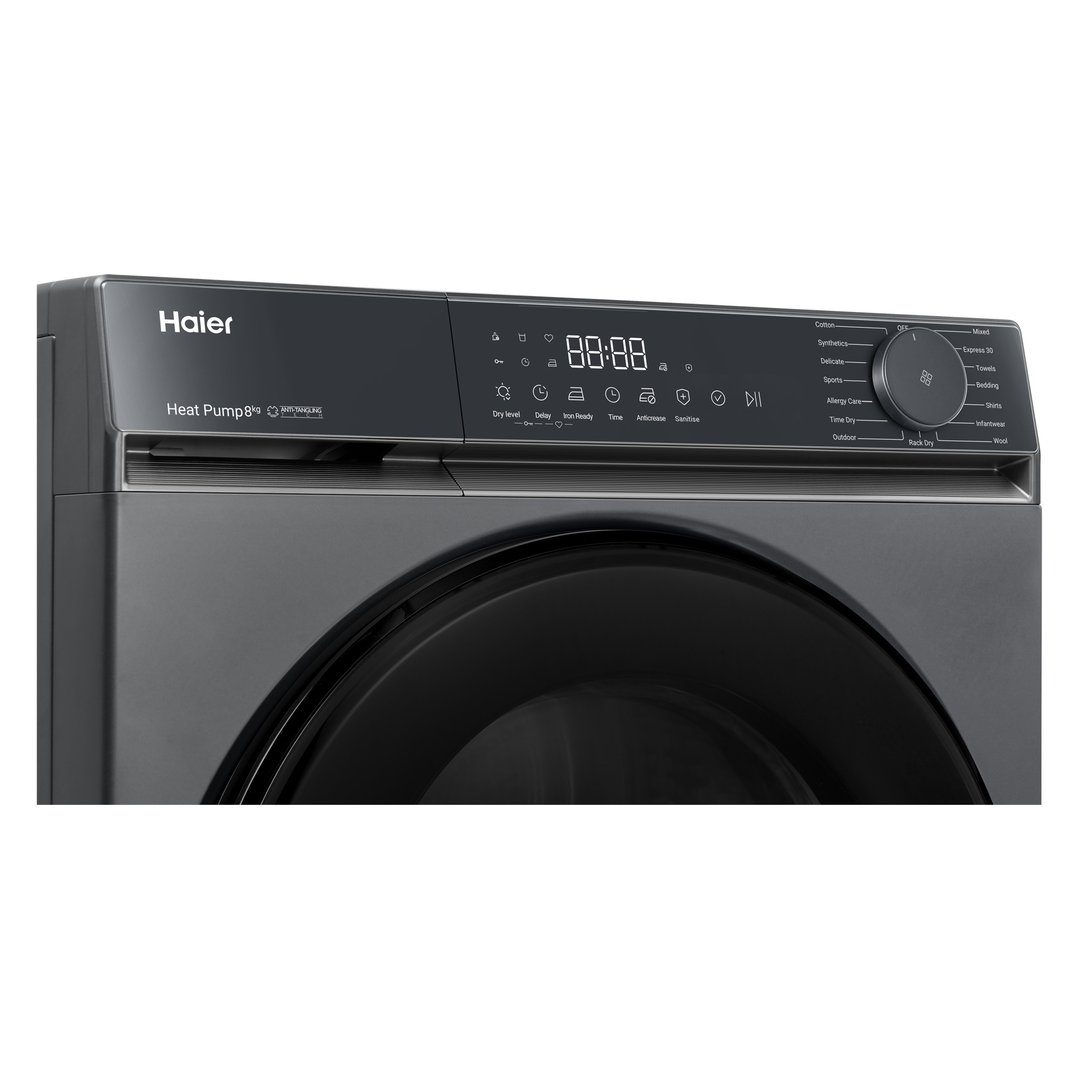 Haier 8kg 300 Series Heat Pump Dryer - Dark HDHPS80KB1