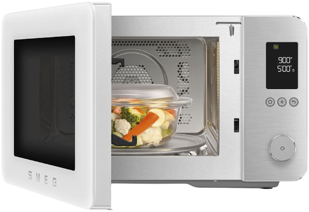 Smeg 27L Combi Microwave Oven - Matte White MOC02WHMAU