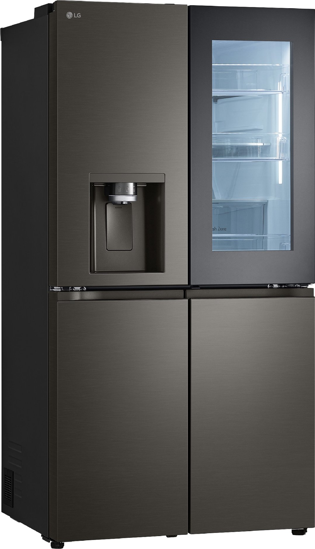LG 642L French Door Fridge in Black Stainless Finish GF-V700BSLC