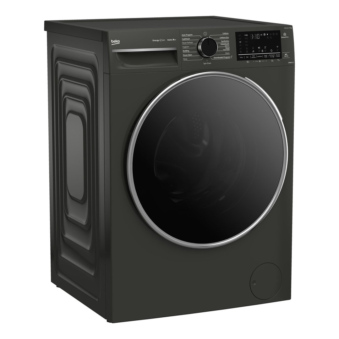 Beko 12kg Autodose Front Load Washing Machine with Steam Graphite BFLB123ADG