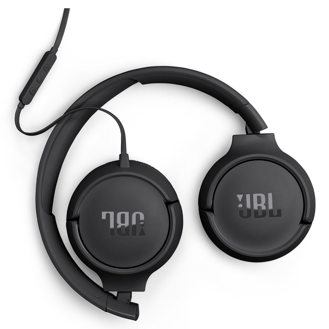 JBL Tune 520C USB-C Wired On-Ear Headphones - Black JBLT520CBLK