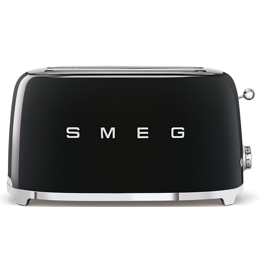 Smeg 50's Retro Style Aesthetic 4 Slice ToasterBlack TSF02BLAU. Buy