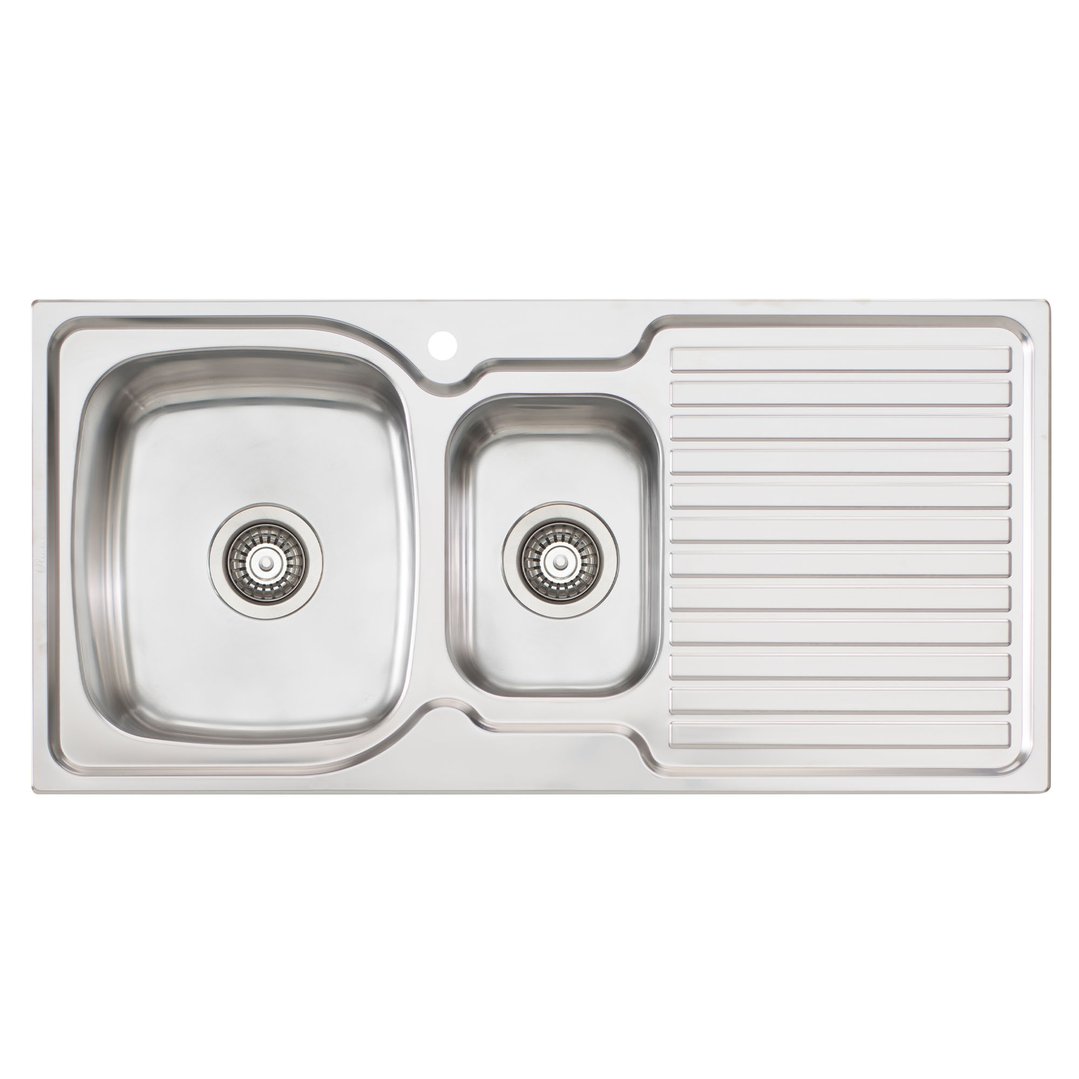 Oliveri 1 1/2 Double Bowl Sink Left-Hand EE01