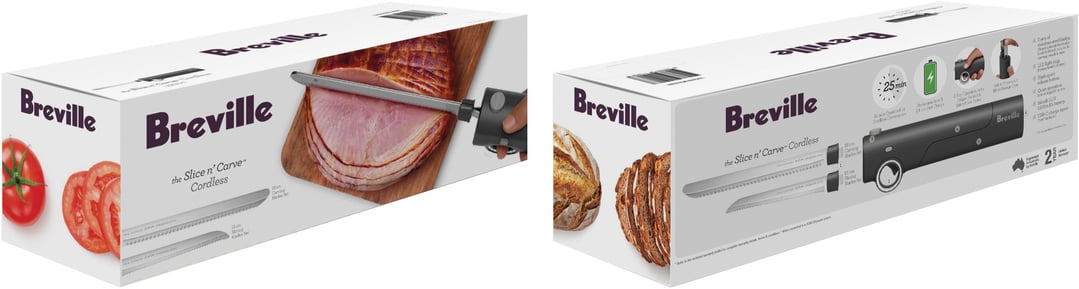 Breville the Slice n’ Carve™ Cordless Electric Knife LEK200GRY