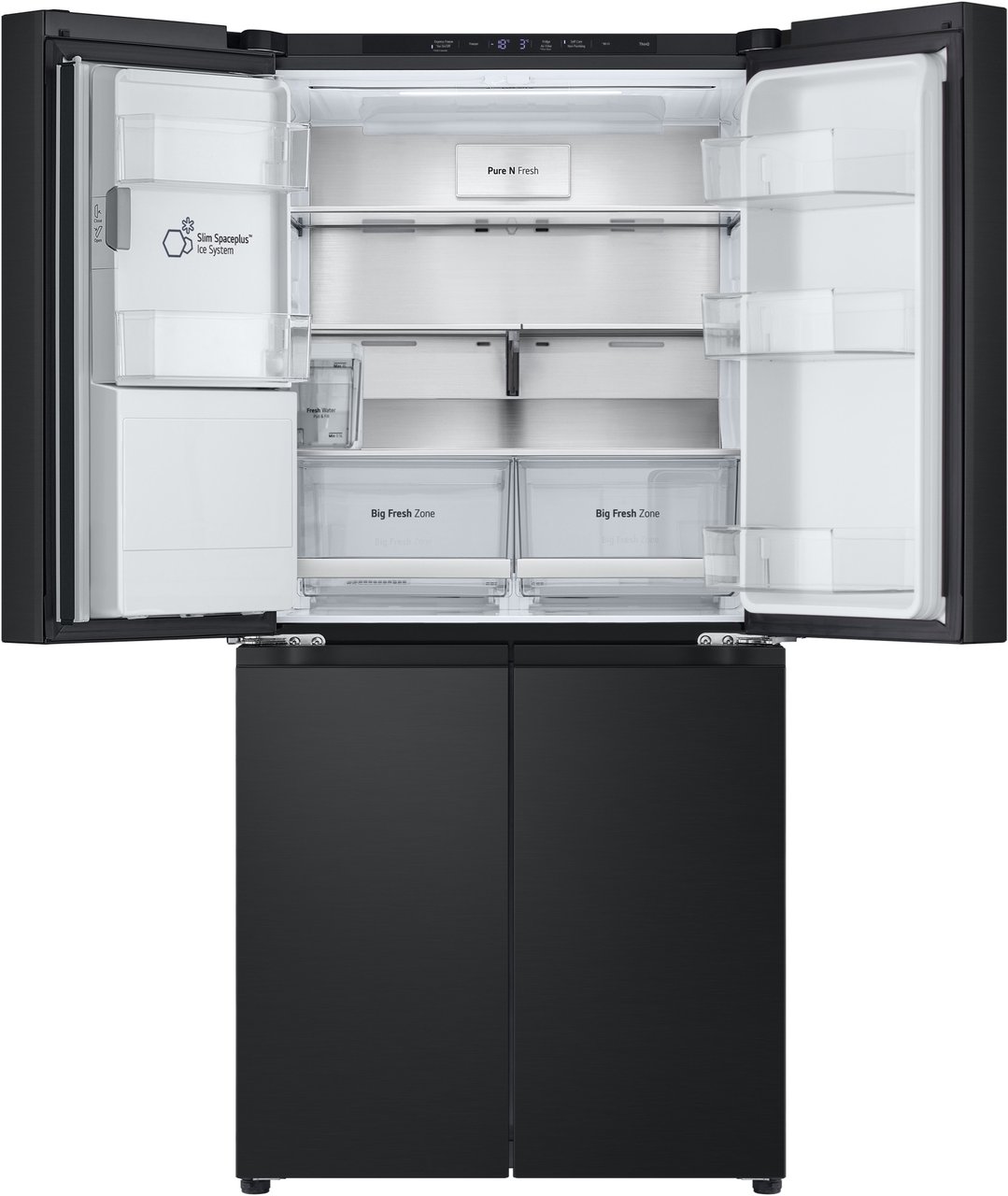 LG 506L Slim French Door Fridge in Matte Black Finish GF-LN500MBL