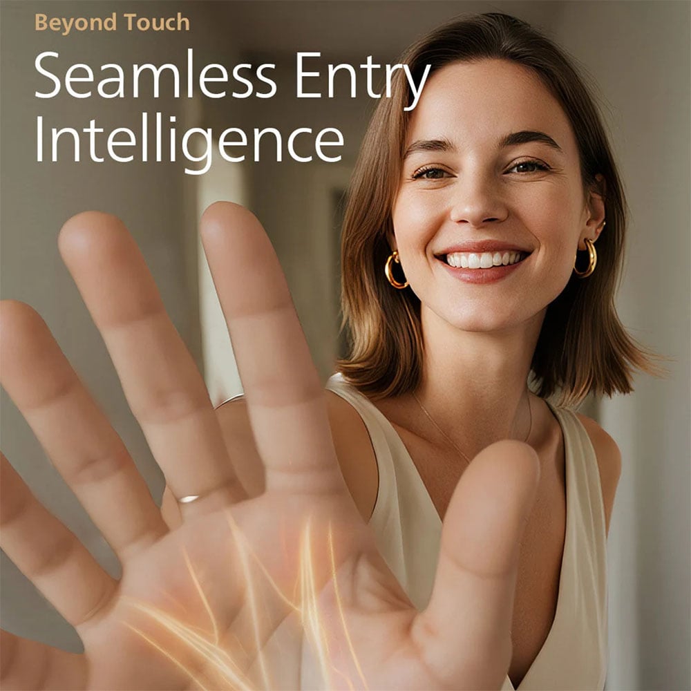 Philips 9000 Series Palm and Face Recognition Smart Lock - Gold DDL902-MFVP-11HWS-G