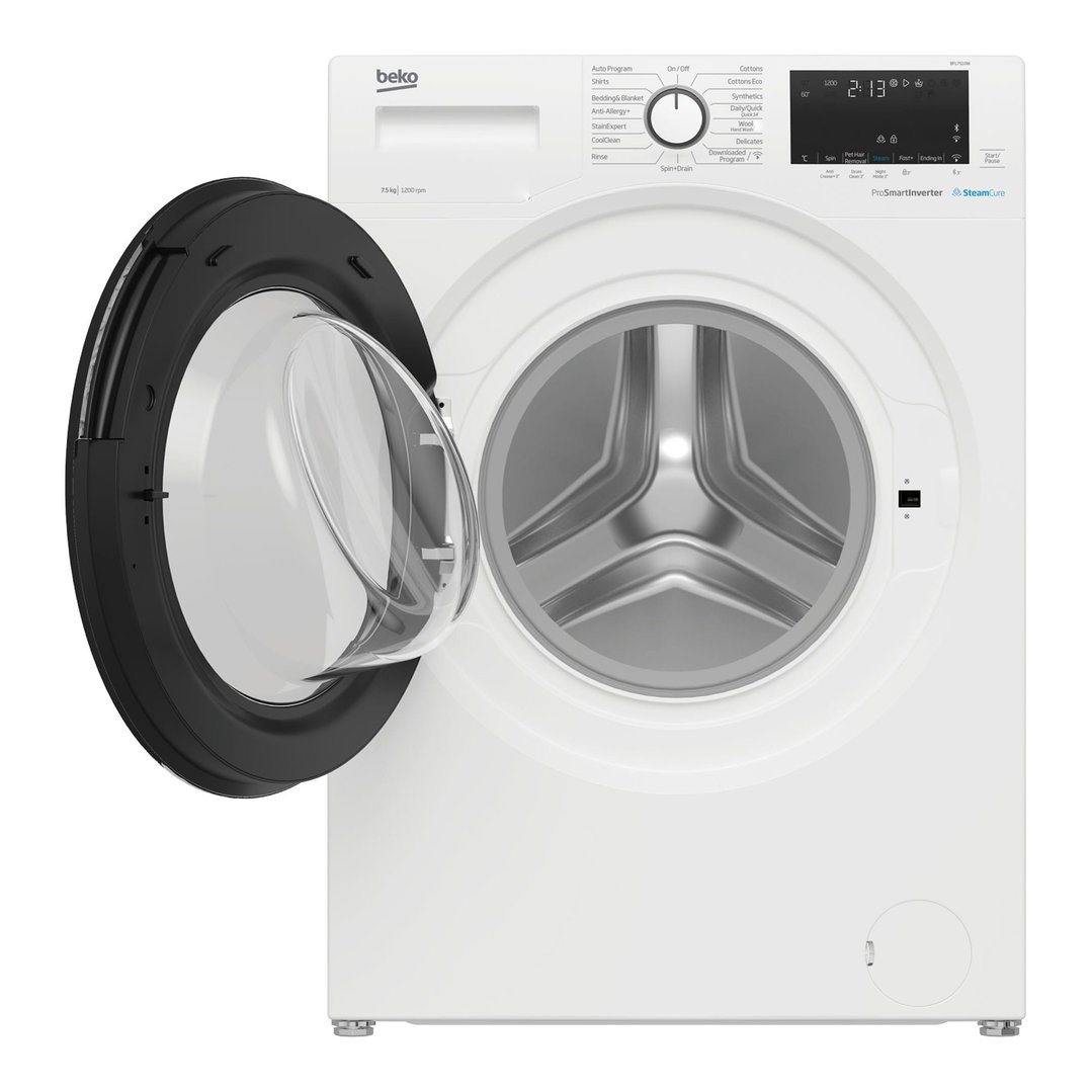 Beko 7.5kg Front Load Washing Machine with SteamCure BFL7510W Buy