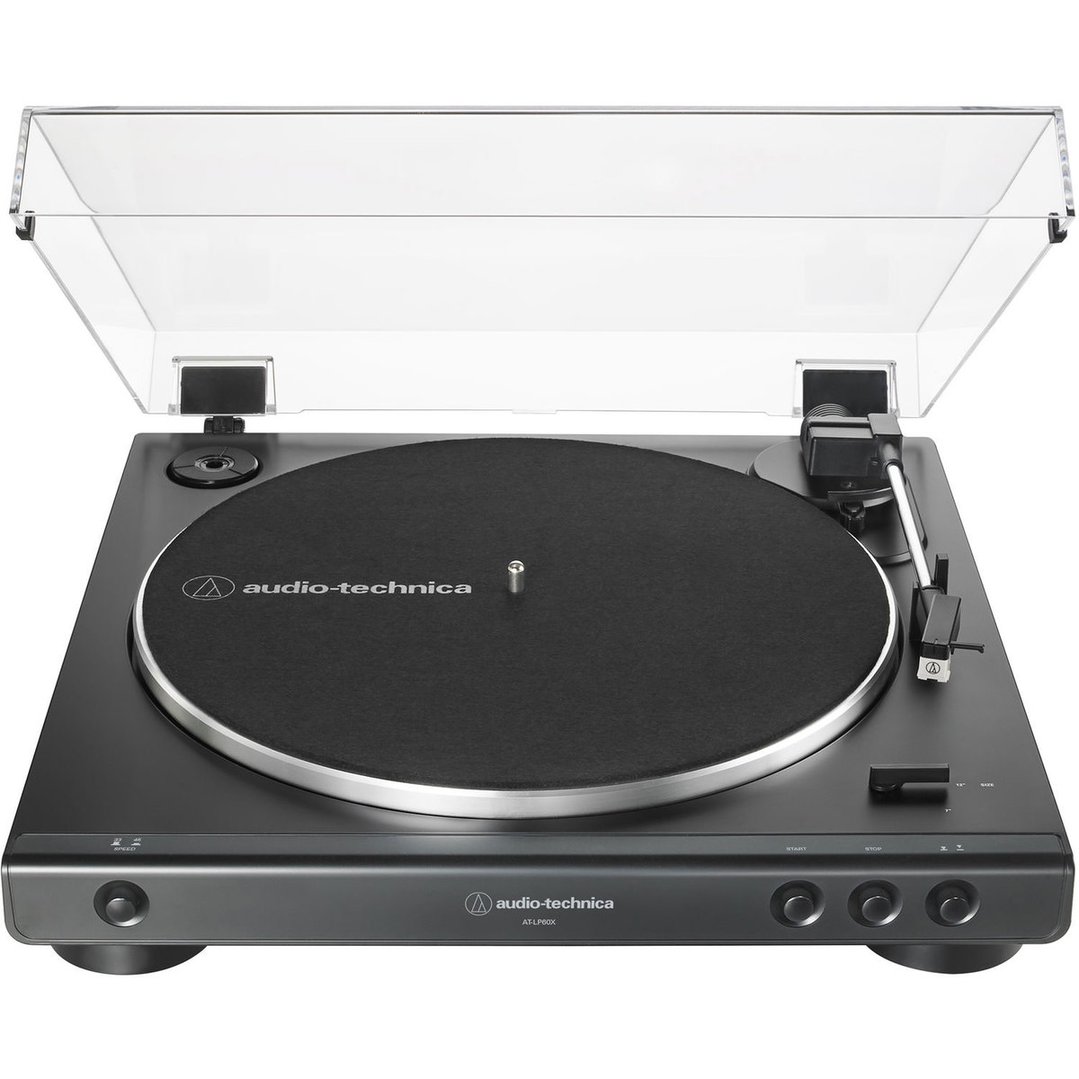 Audio-Technica Fully Automatic Belt-Drive Stereo Turntable ATLP60XBK