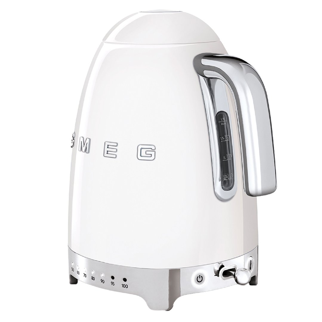 Smeg Retro Style Aesthetic Electric Kettle White KLF04WHAU