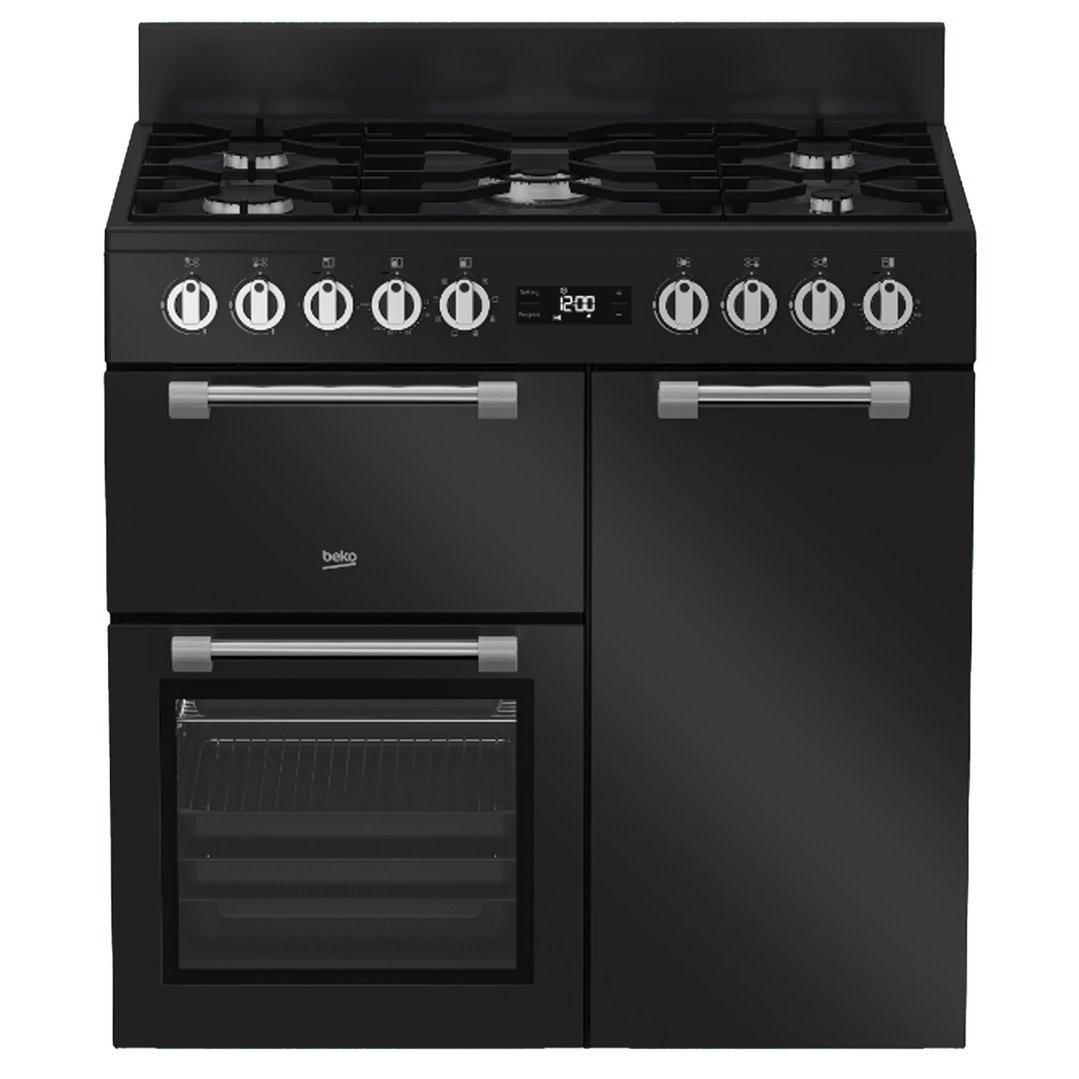 Beko Freestanding Cooker (Multi-functional, 90 cm Triple Cavity with Gas Cooktop) BRC916GMAN