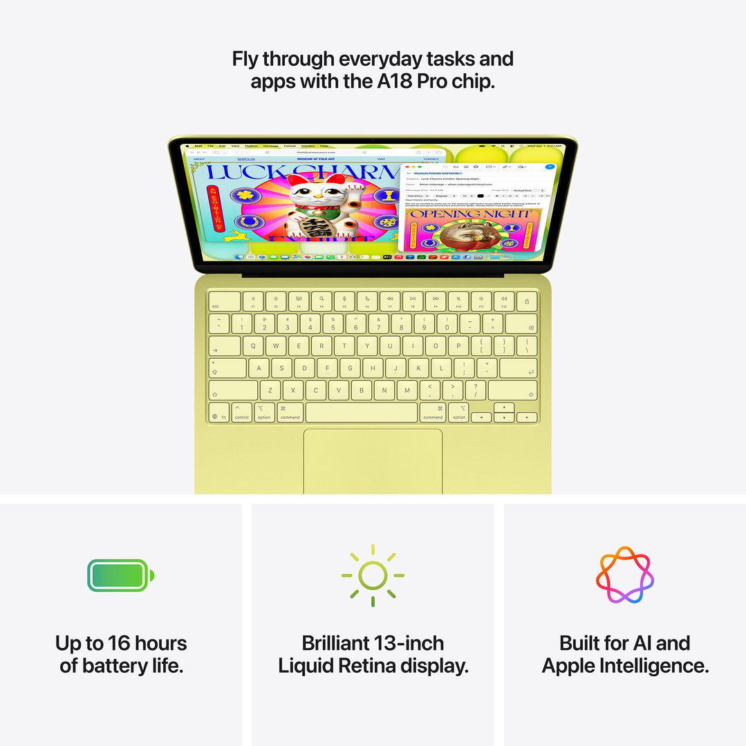 Apple 13" MacBook Neo A18 Pro chip with 6‑core CPU and 5‑core GPU, 8GB, 256GB SSD - Blush MHFH4X/A