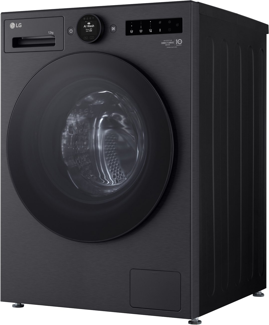LG 12kg Series 9 Front Load Washer Matte Black - Steam+ WX9-1412MB
