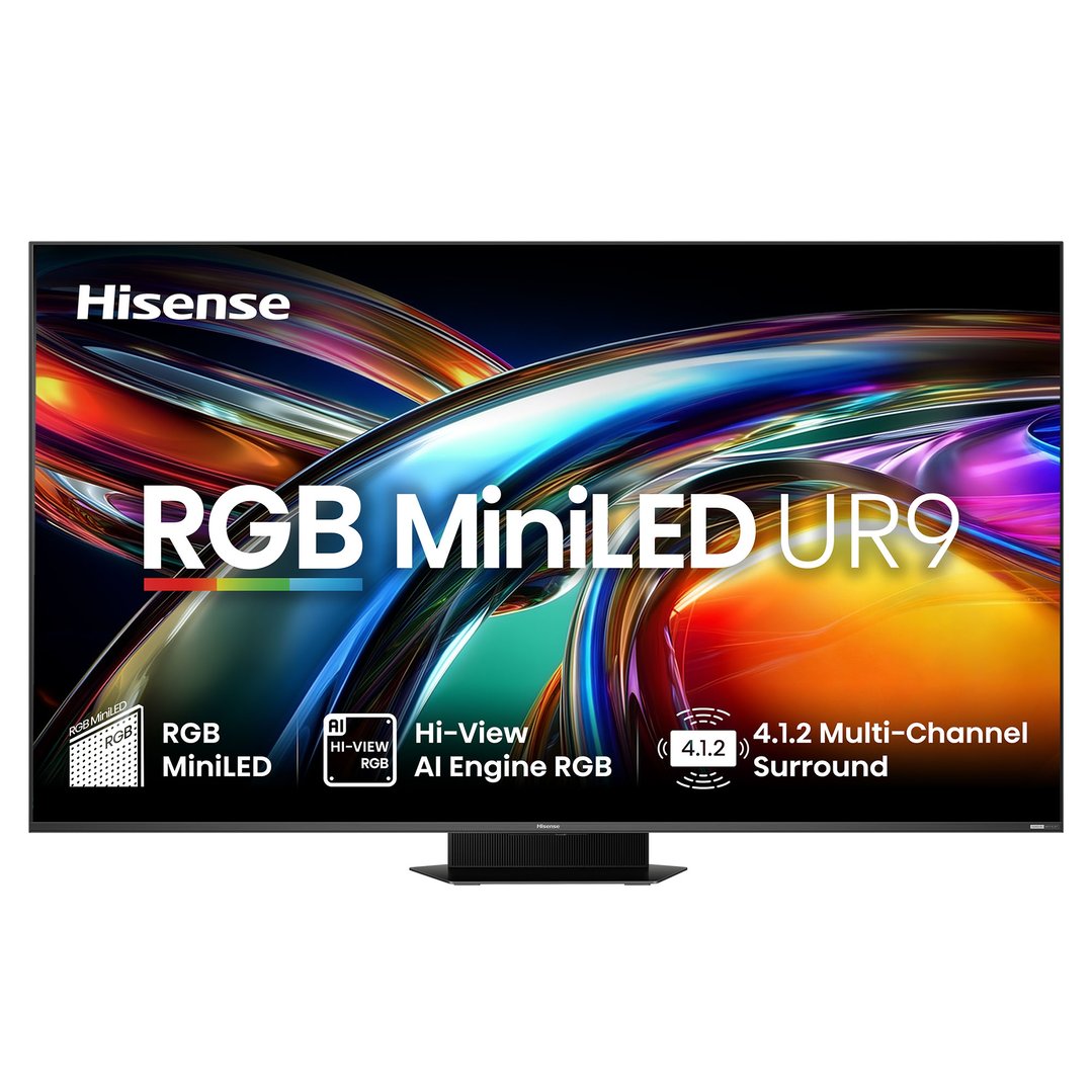 Hisense 85" RGB MiniLED UR9S 180Hz 4K Smart AI TV (2026) 85UR9SAU