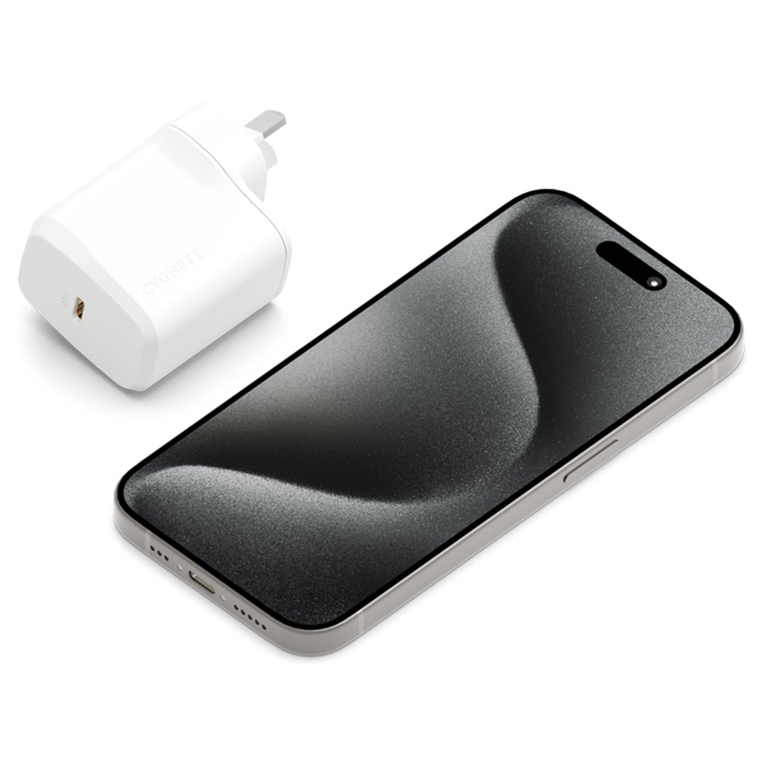 Cygnett PowerPlus 30W GaN USB-C Wall Charger - White CY4736PDWCH