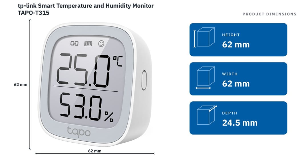 tp-link Smart Temperature and Humidity Monitor TAPO-T315