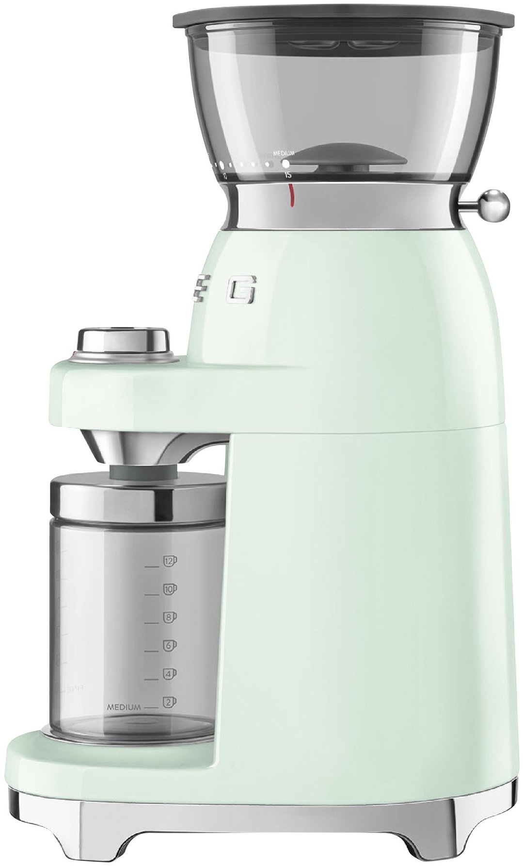 Smeg 50's Style Retro Coffee Grinder - Pastel Green CGF03PGAU