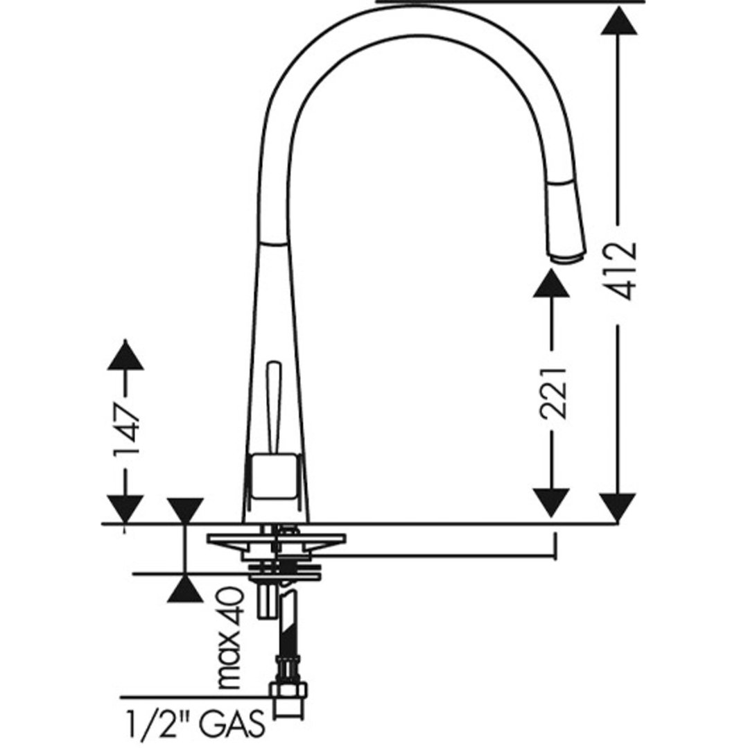 Franke Pyra Pull Out Tap TA6831MB
