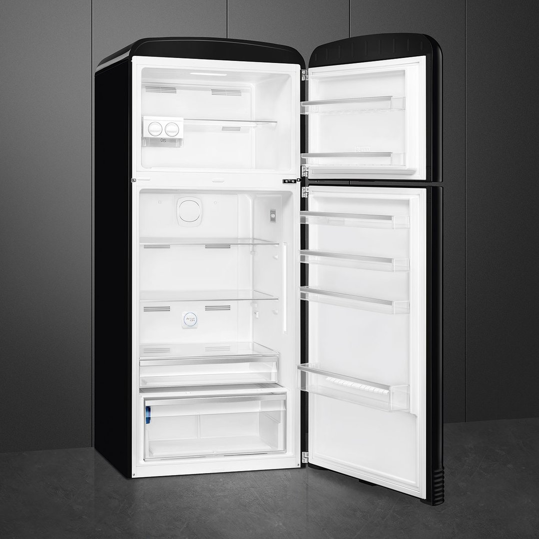 Smeg FAB 50 50’S Style Retro Refrigerator, Right Hand - Black FAB50RBL5AU